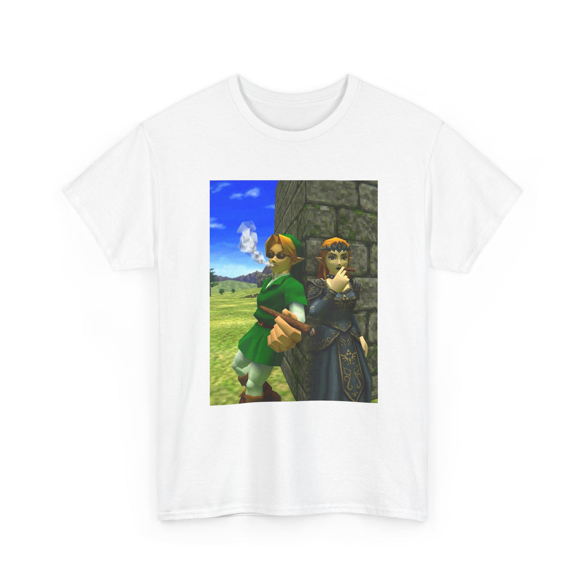 Link And Zelda Smoke Blunts Tee
