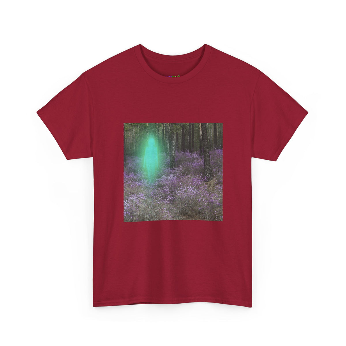 Visitor Exploring Neon Alley Tee