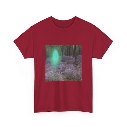 Visitor Exploring Neon Alley Tee