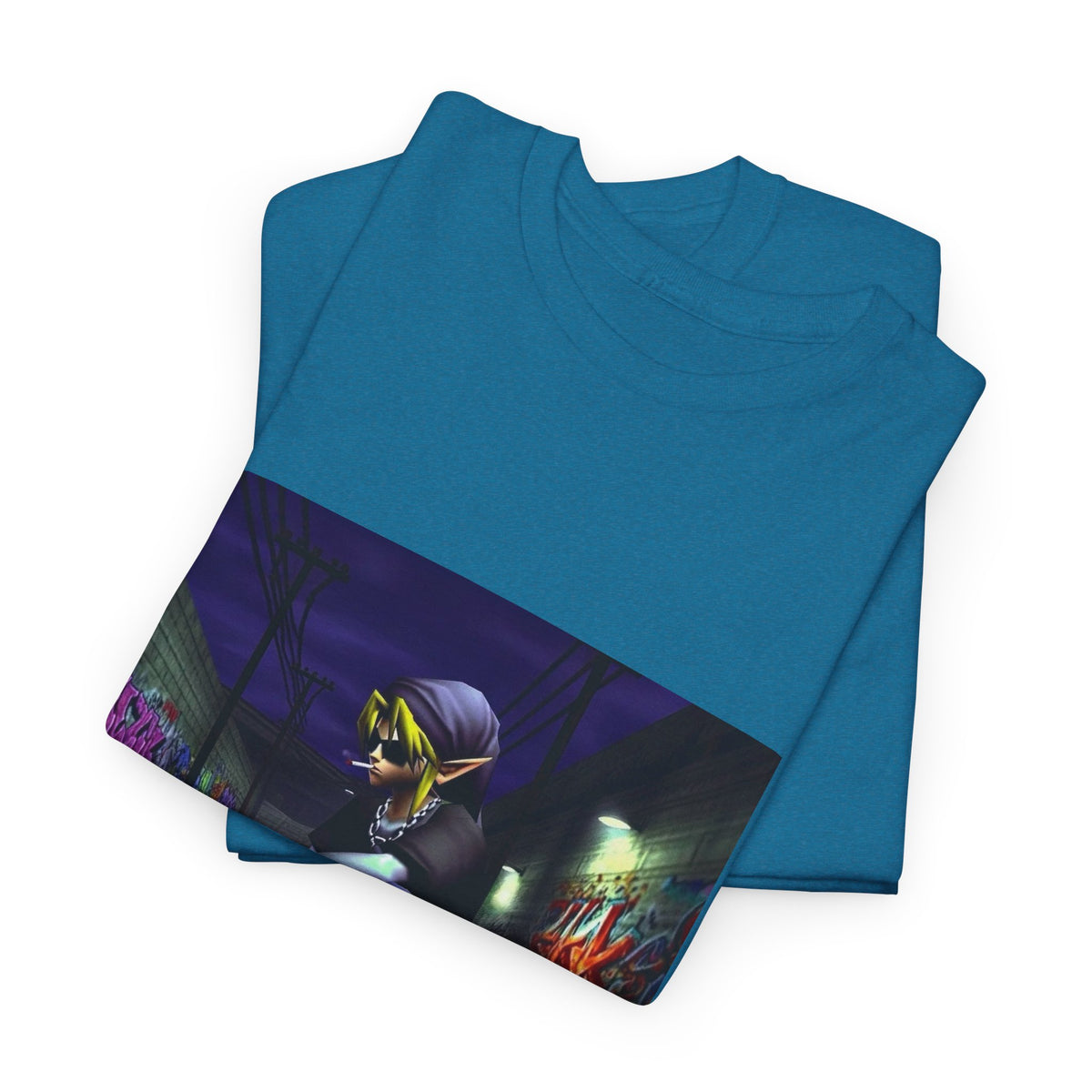 Edgy Link Skater Smoking Alley Tee