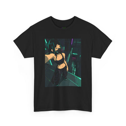 Green Horizon Blur Graphic Tee