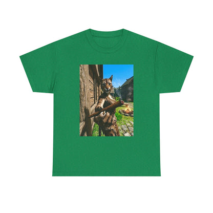 Feline Warrior Igniting Blunt Campfire Tee