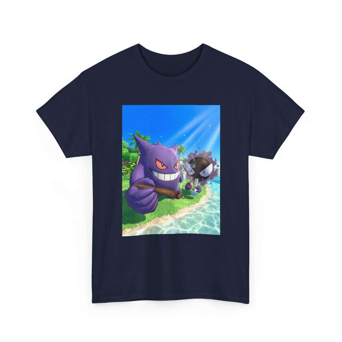 Gengar and Gastly Chillin' By The Beach
