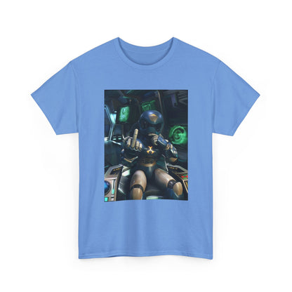 Sci-Fi Pilot Flipping The Bird Tee