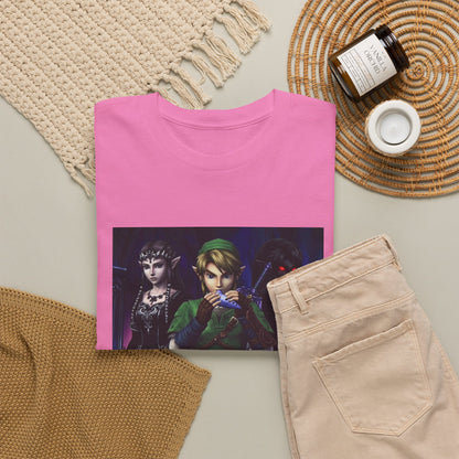 Link Playing Ocarina With Dark Companions Tee