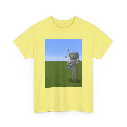 Minecraft Skeleton Taking A Hit Tee