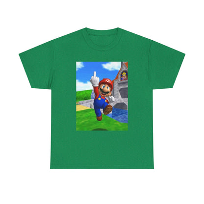 Mario Giving The Middle Finger Tee