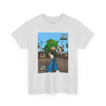 Green Hedgehog Blazin' In San Andreas Tee