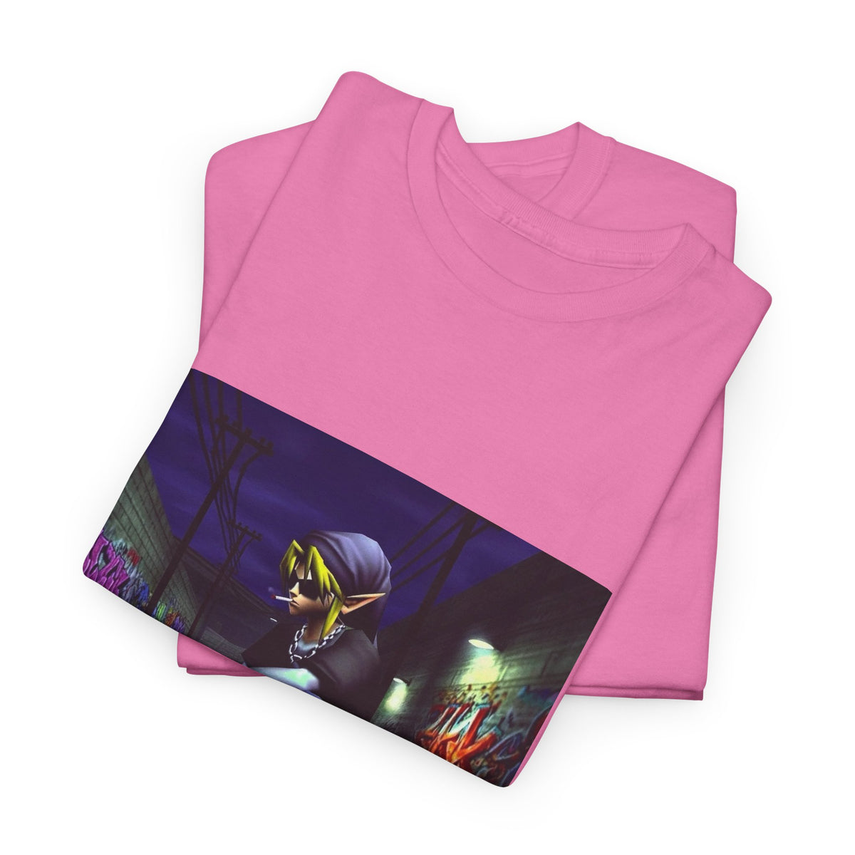 Edgy Link Skater Smoking Alley Tee