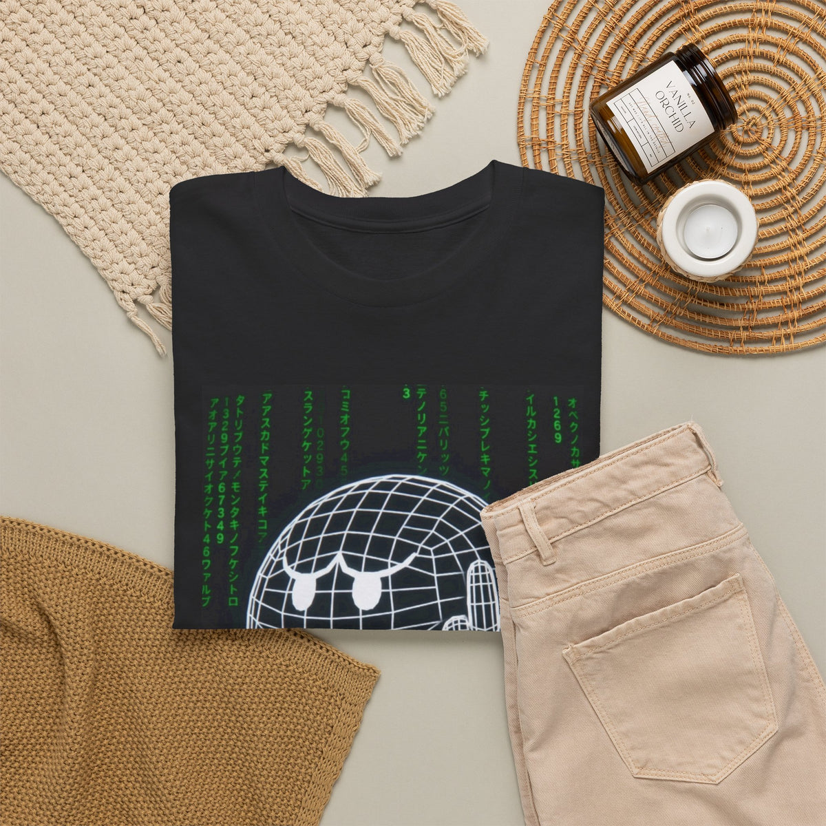 Wireframe Boo Giving The Finger Tee
