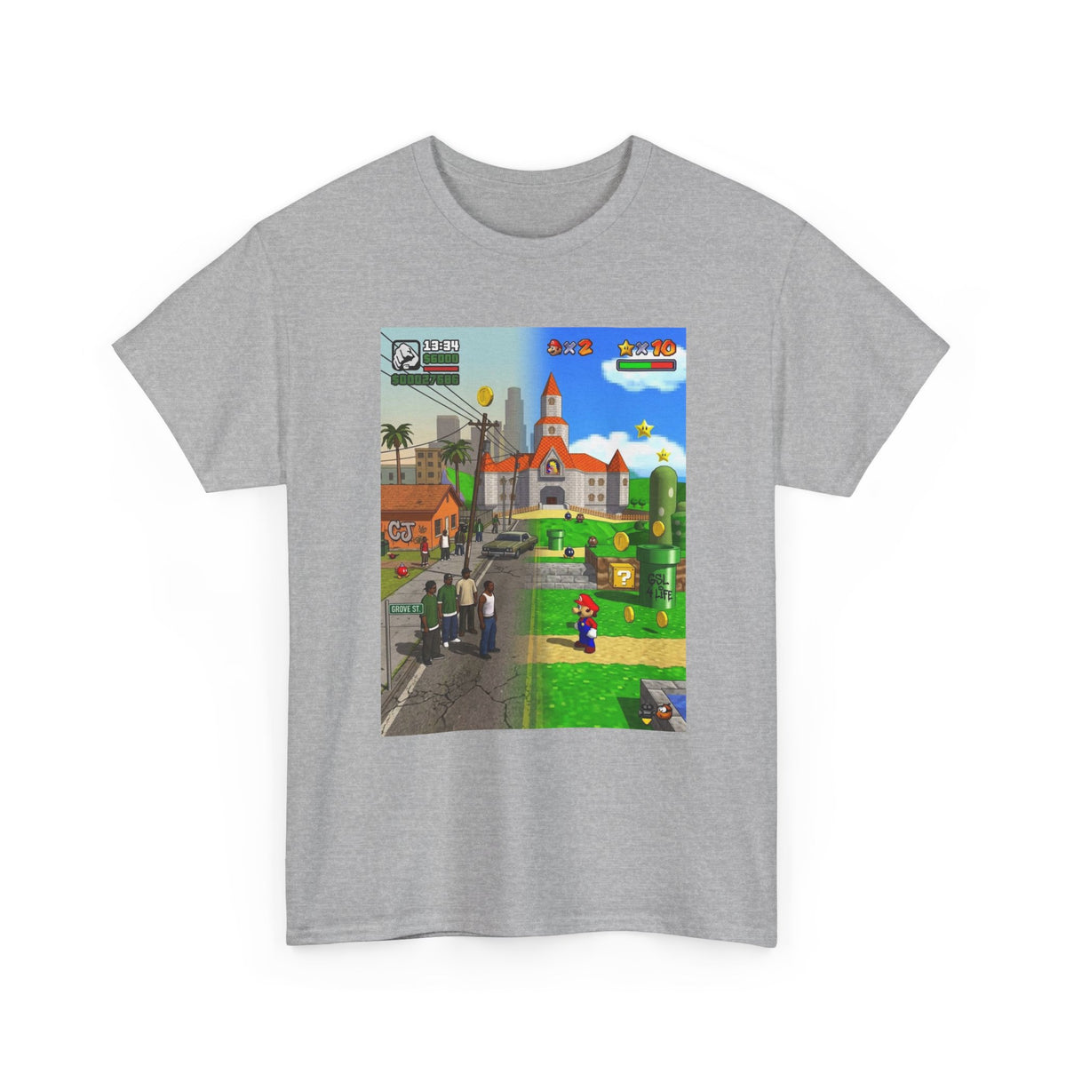 GTA San Andreas Meets Mario Mashup Tee