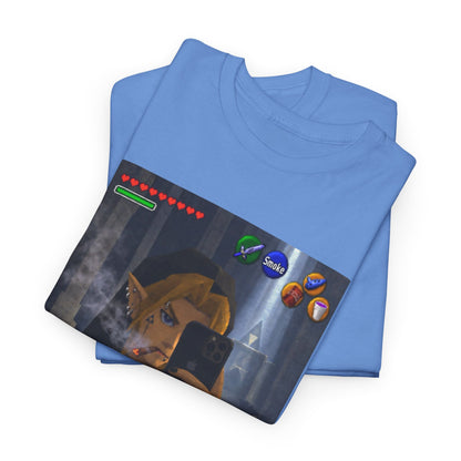 Edgy Link Smoking Selfie Tee
