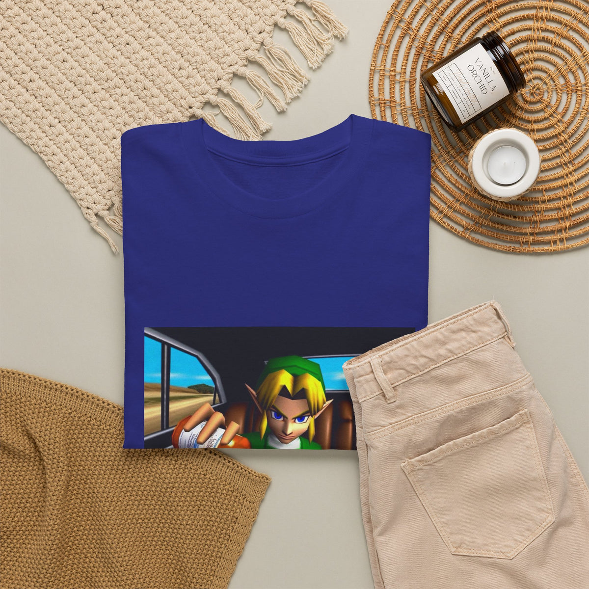 N64 Link Pouring Purple Lean Tee