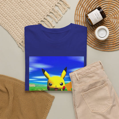 Pikachu Giving The Finger On A Bench