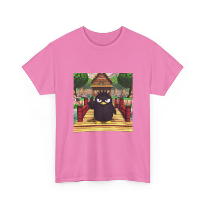 Grumpy Black Bird Flipping Off Tee