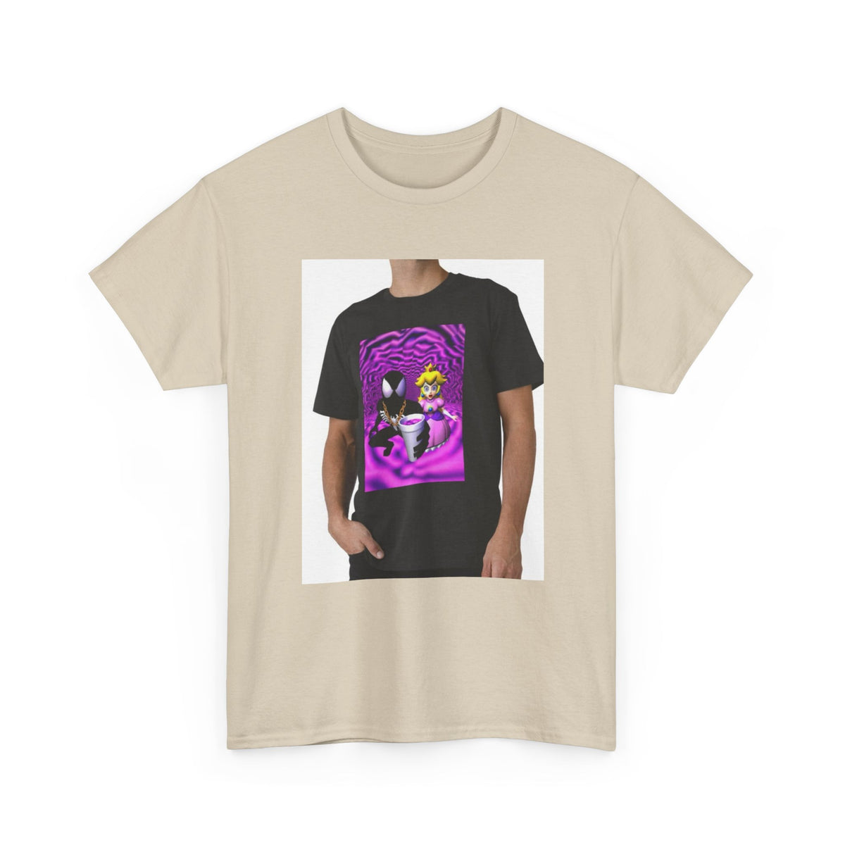 Symbiote And Princess On Purple Swirls