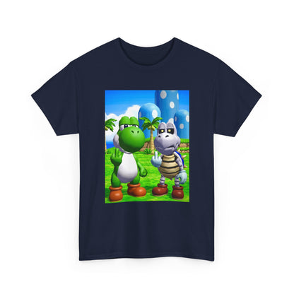 Yoshi And Dry Bones Flipping The Bird