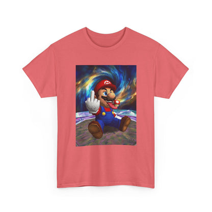 Mario Showing Middle Finger With Mushroom