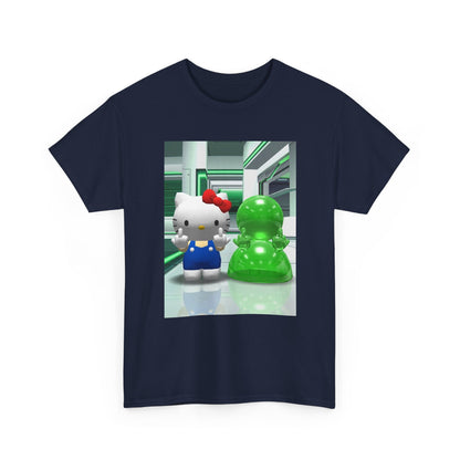 Kitty And Slime Flipping The Bird Tee