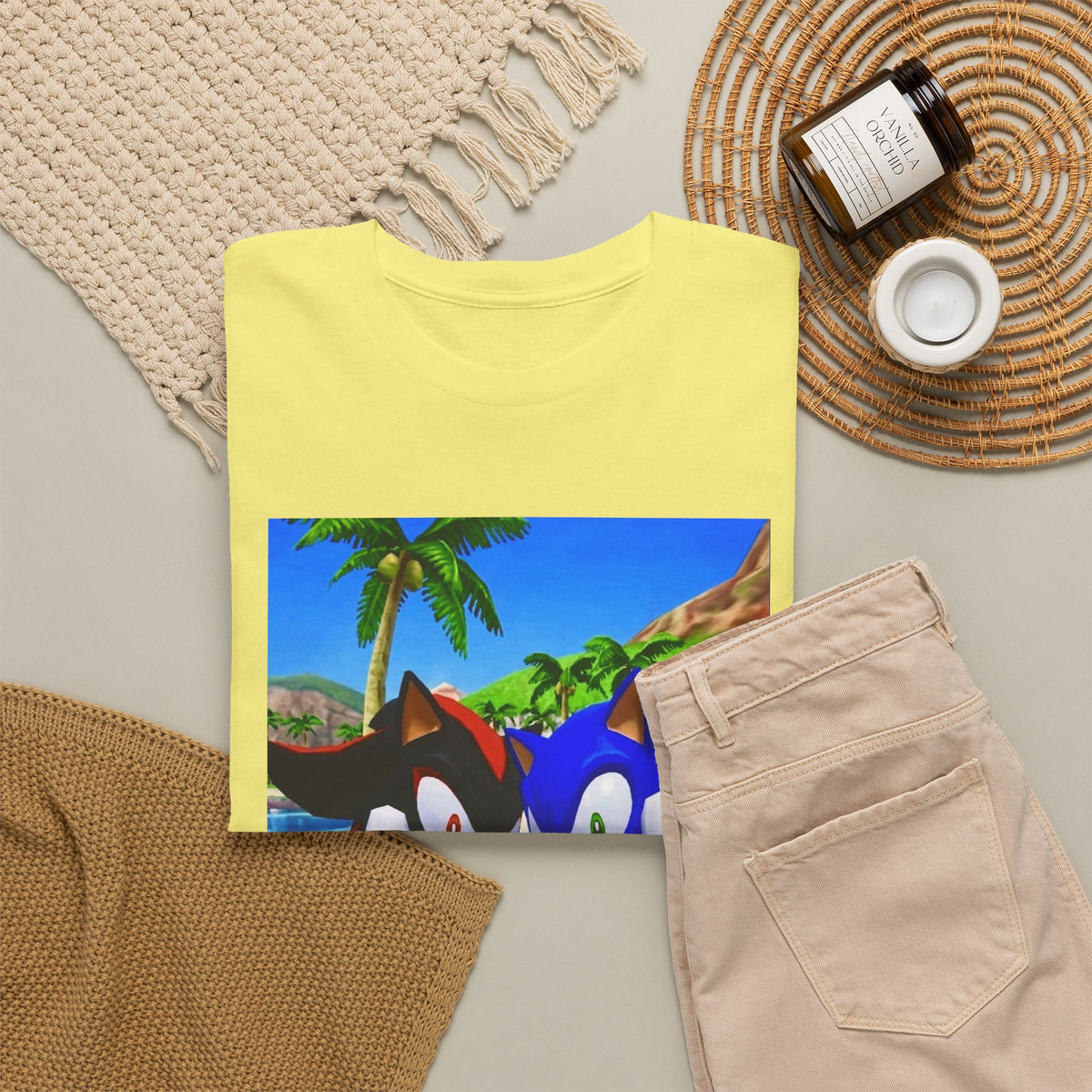 Sonic And Shadow Flipping The Bird Tee