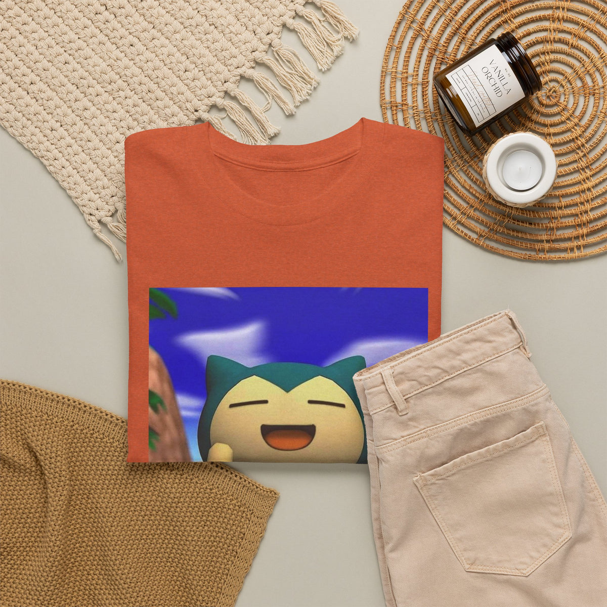 Snorlax Flipping The Bird Tee