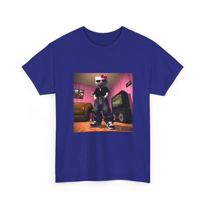 Gangsta Hello Kitty Chillin' In Low Poly Room Tee