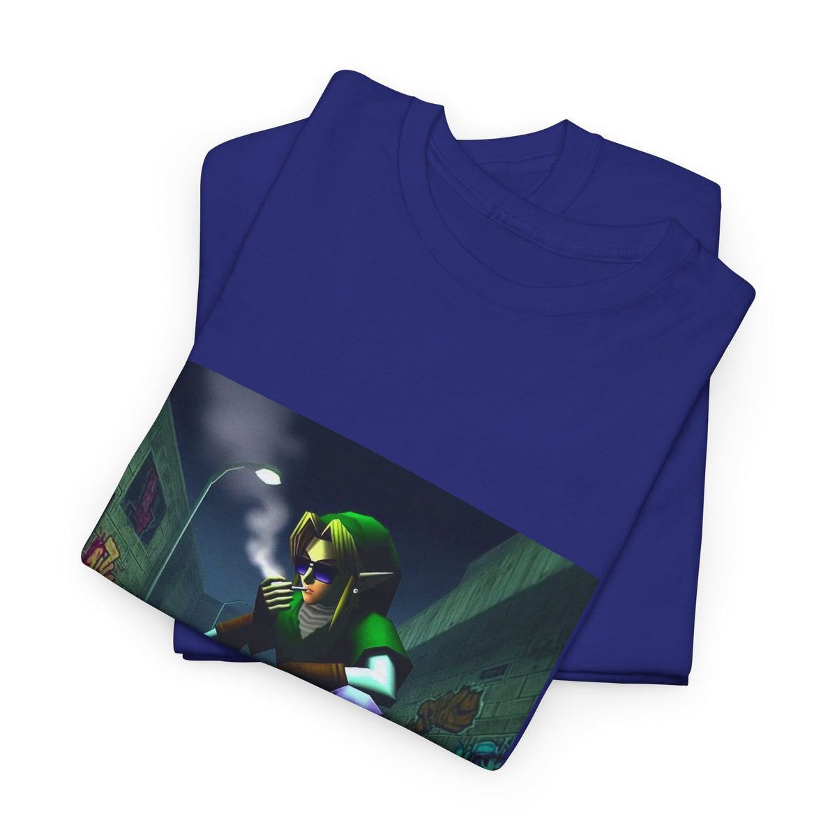 Skater Link Smoking In Dark Alley Tee