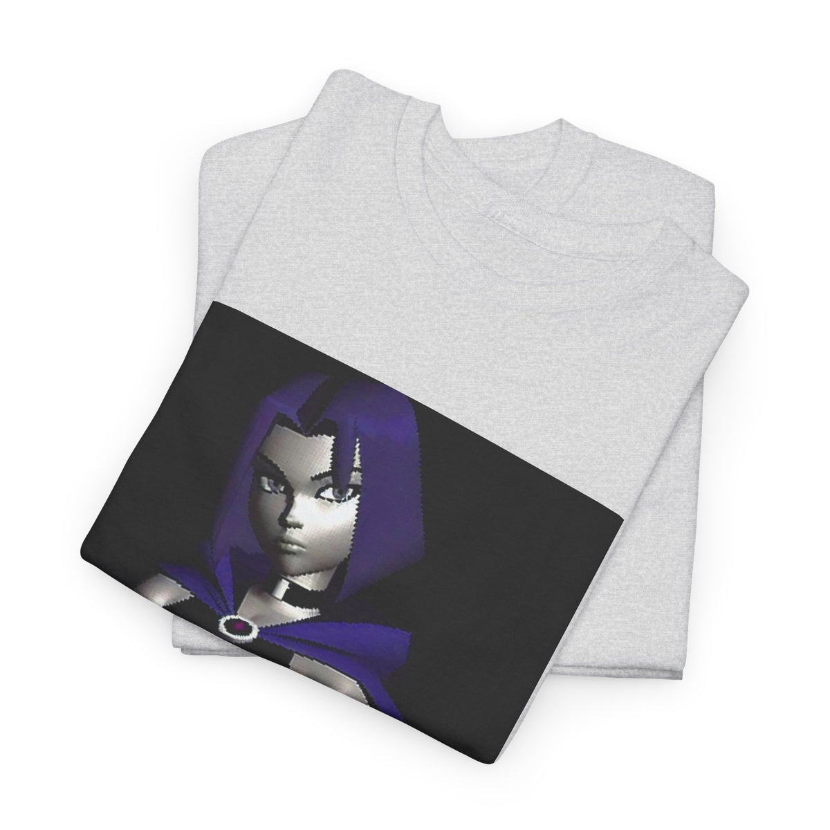 Pixelated Raven Standing Arms Crossed Tee