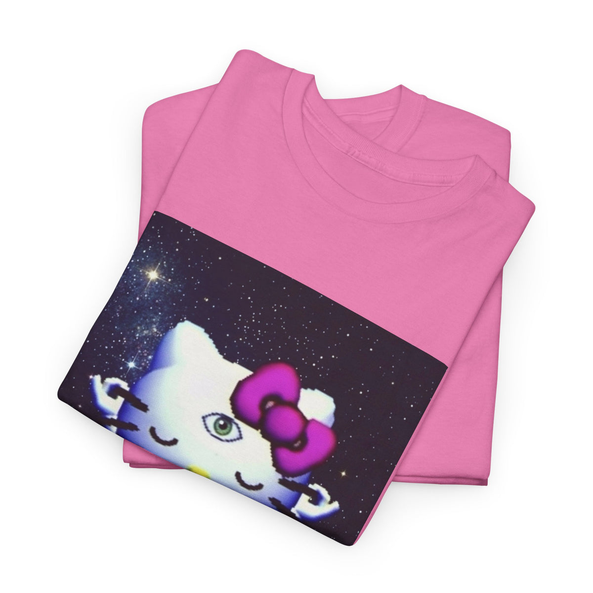 Third Eye Kitty Meditating In Space Tee