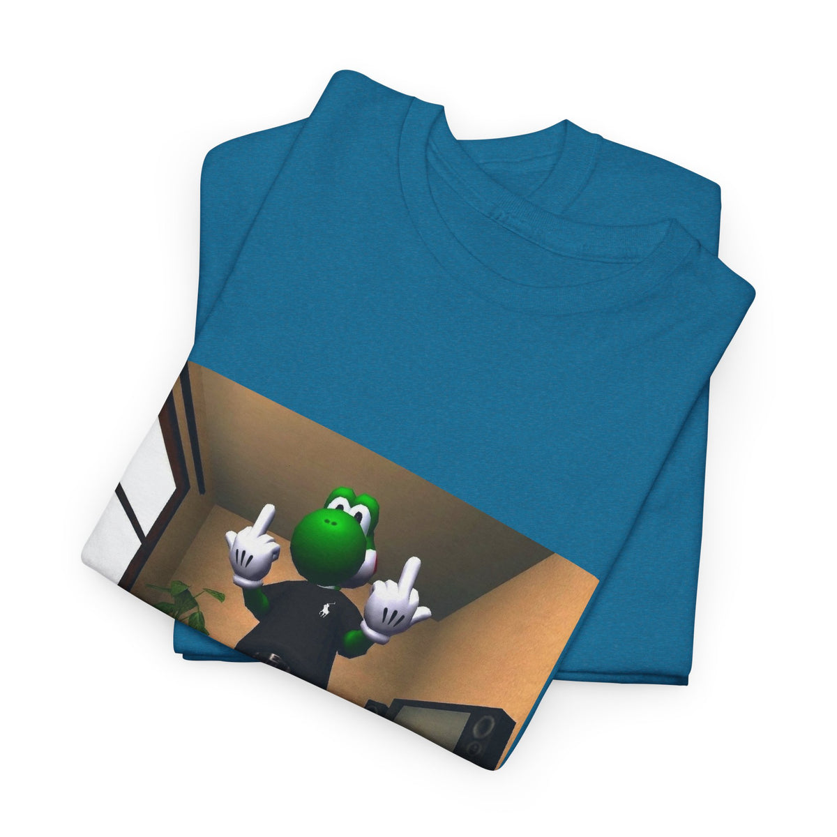 Yoshi Flipping Off In The Living Room Tee