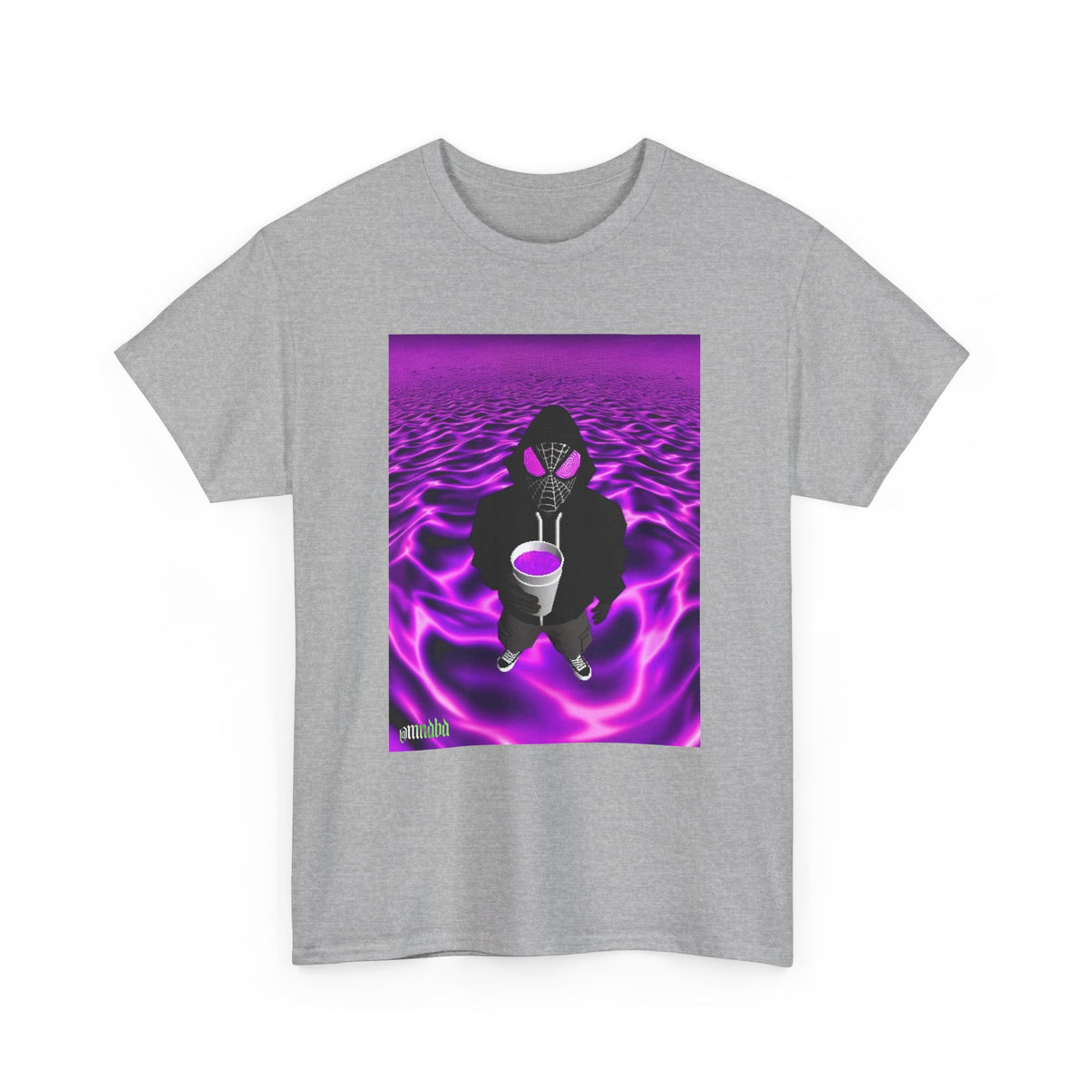 Spider-Hoodie With Purple Swirls Tee
