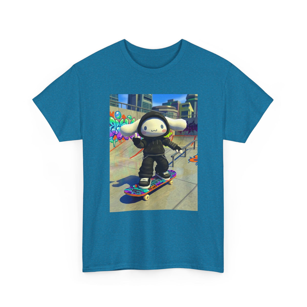 Edgy Cinnamoroll Skater Flipping Off Tee