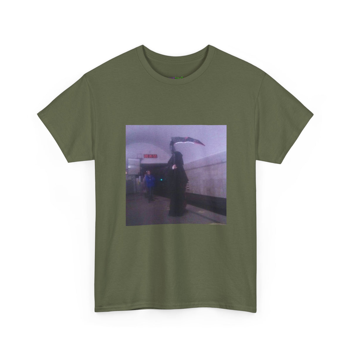 Gritty Green Pulse Graphic Tee