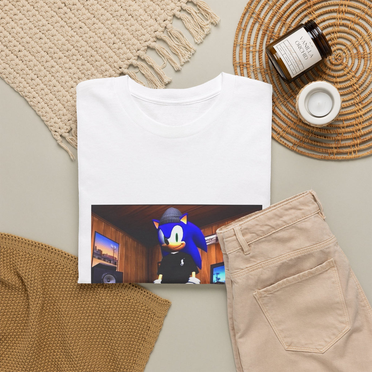 Gamer Sonic Dressed To Chill