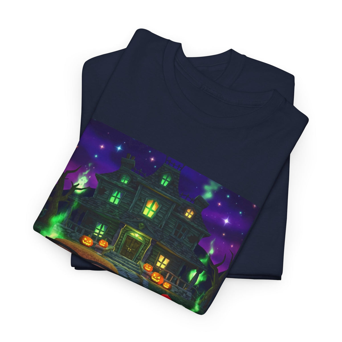 Neon Leaf Whisper Graphic Tee