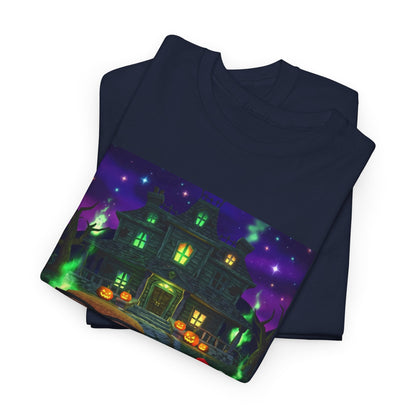 Neon Leaf Whisper Graphic Tee