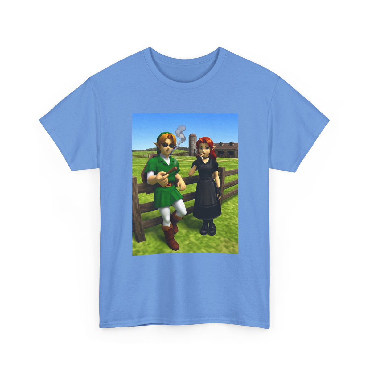 Link And Malon Smoking On The Farm Tee
