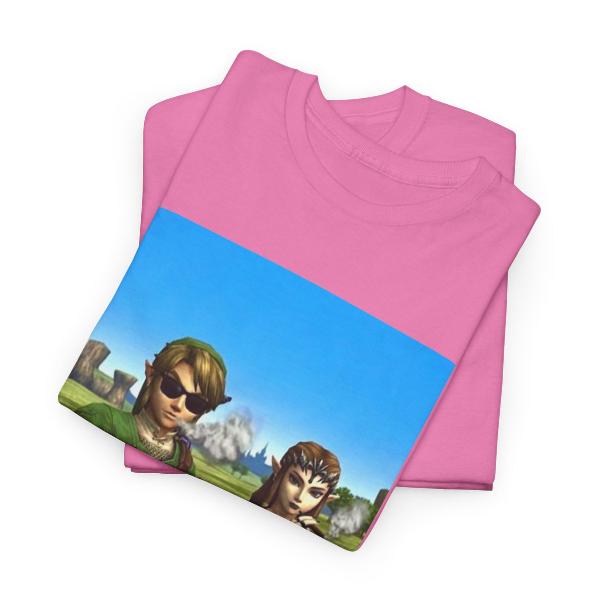 Link And Zelda Chilling With Blunts Tee