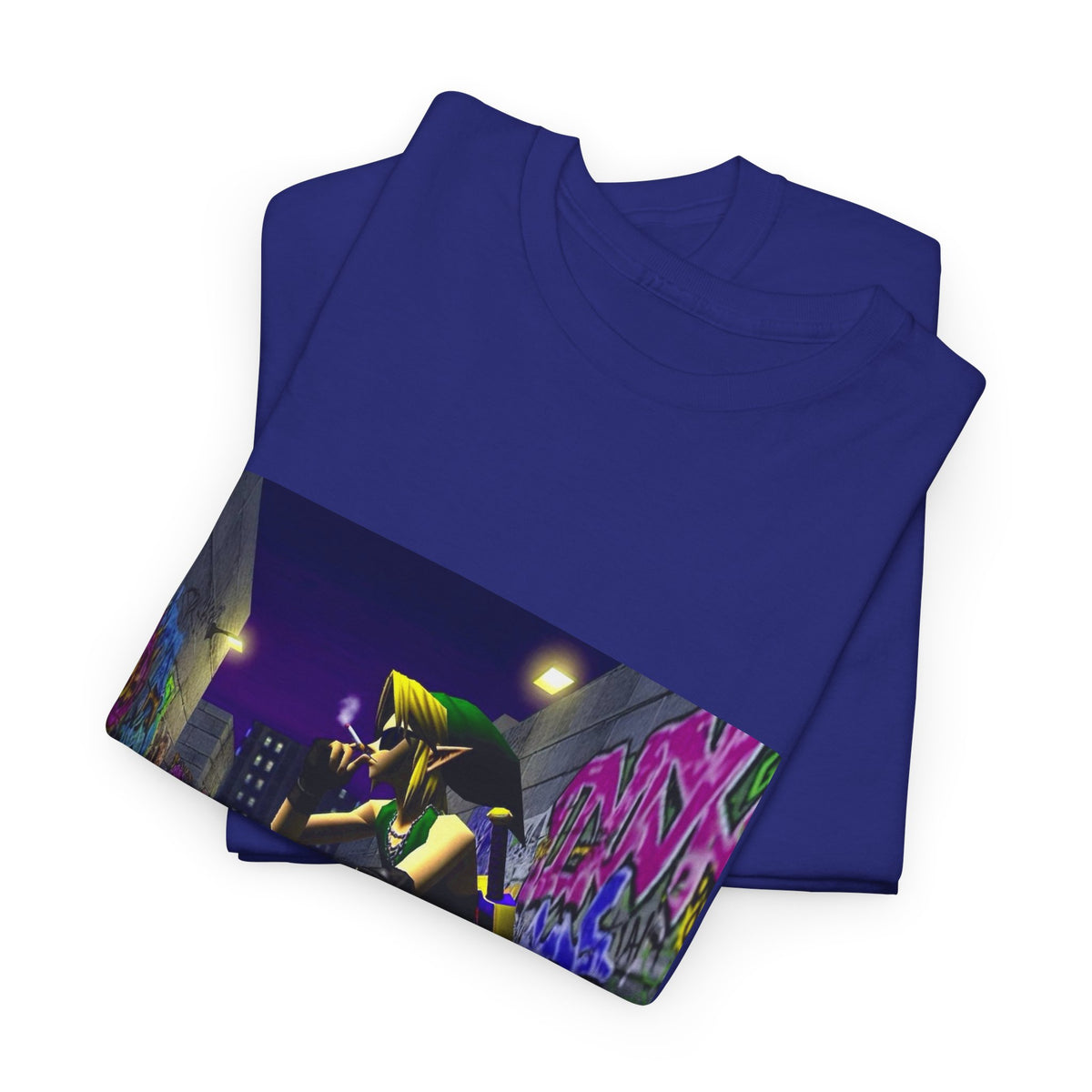 Edgy Link Smoking In Alley Tee