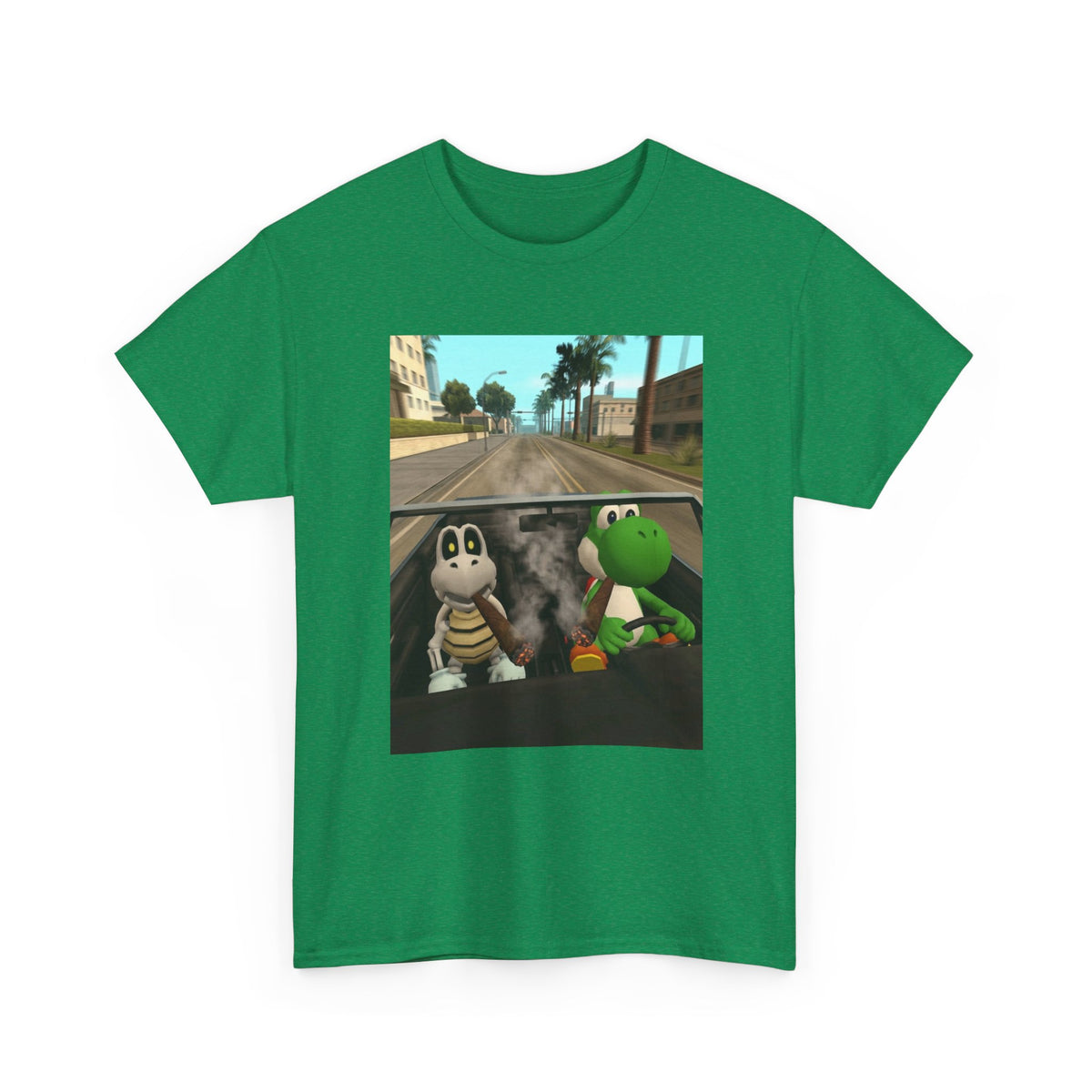 Yoshi And Dry Bones Cruising And Smoking (Design 5)