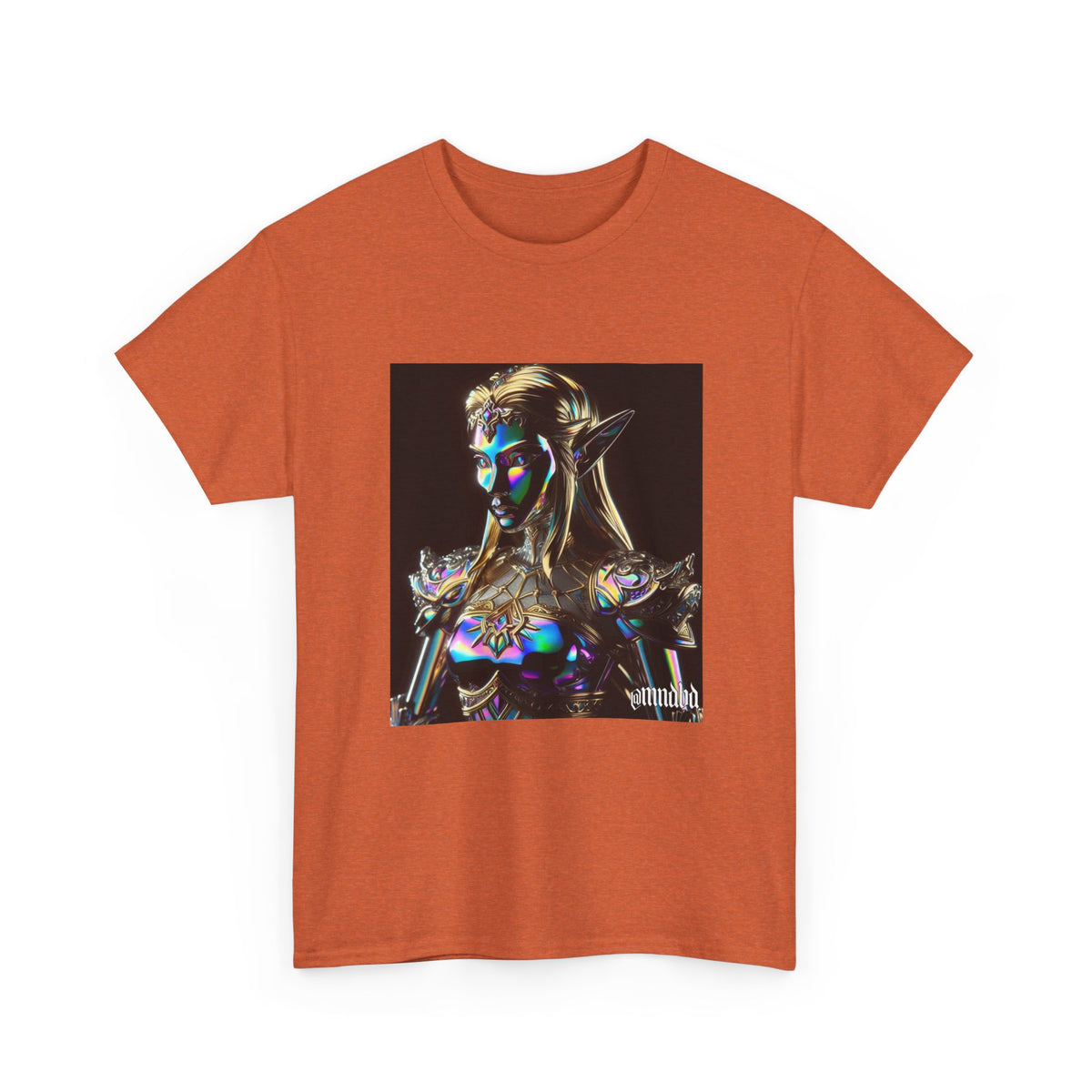 Iridescent Elven Warrior Princess Chrome Tee