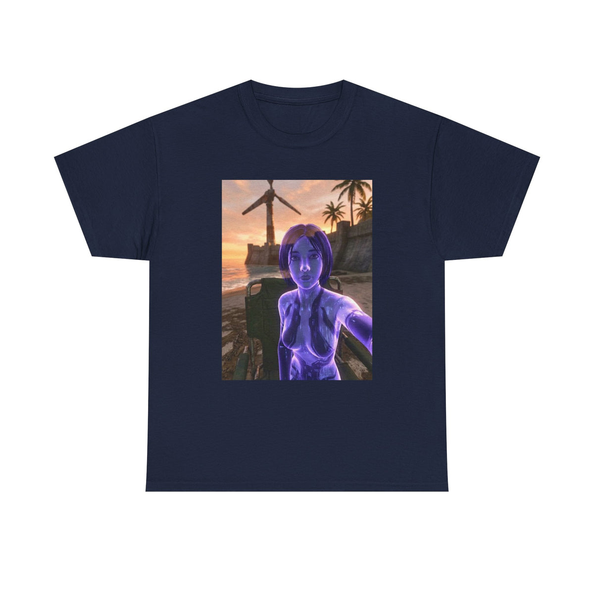 Cortana's Beach Sunset Selfie Tee