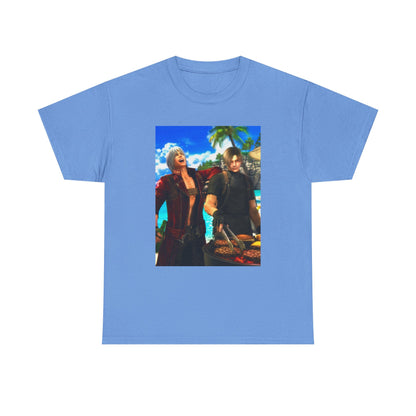 Dante and Leon Grilling on the Beach Tee