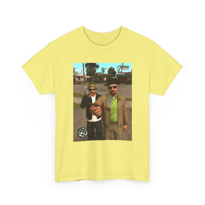 Heisenberg And Jesse Breaking Bad Grand Theft Auto Blunts Tee