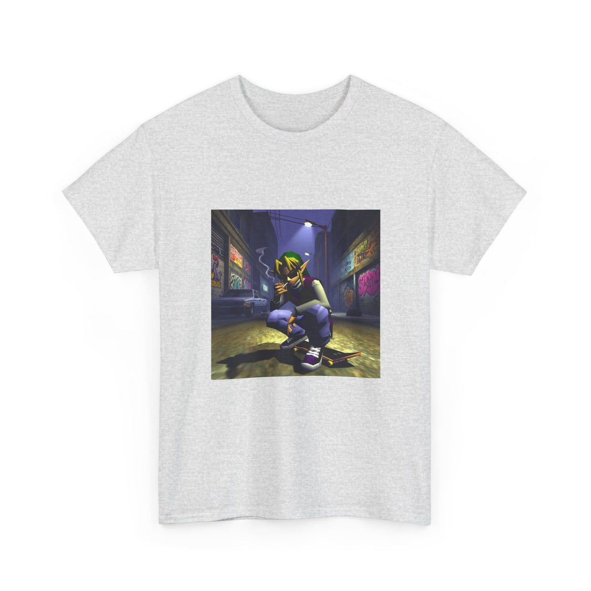 Streetwise Elf Smoking In Alley Tee