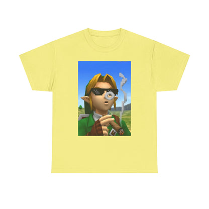 Pixelated Link Smoking With Deal With It Glasses