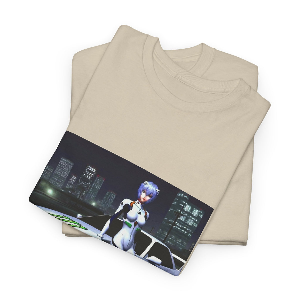 Anime Girl With Car And Energy Drink