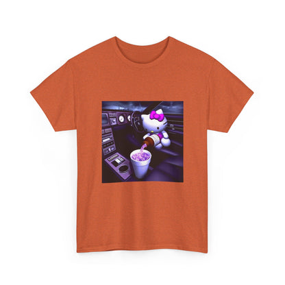 Hello Kitty Pours Lean In Car Tee