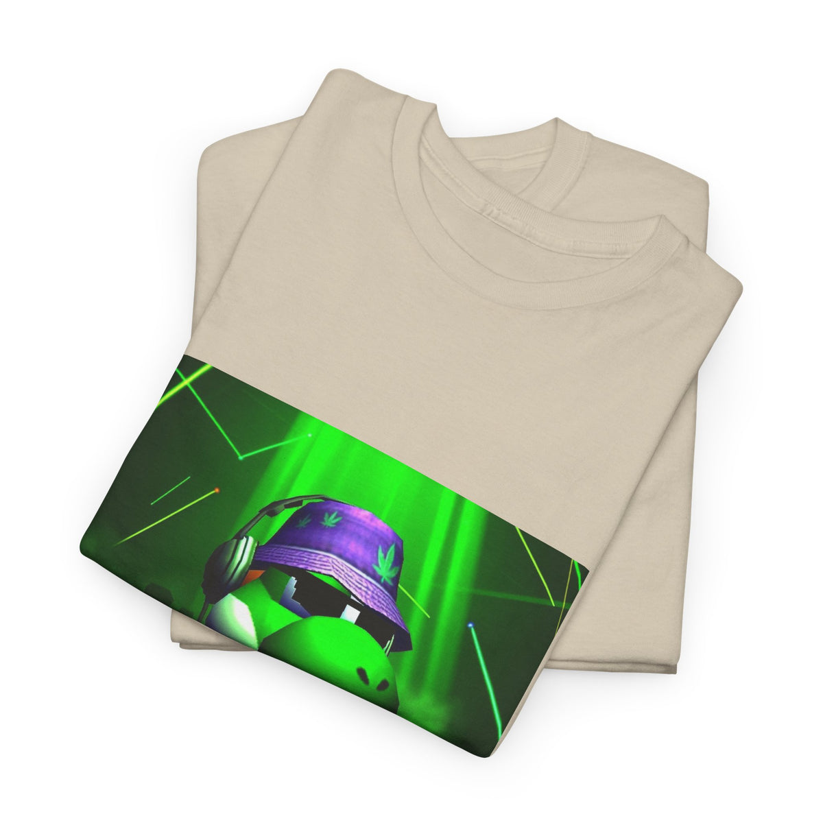Yoshi DJing With Cannabis Bucket Hat Tee