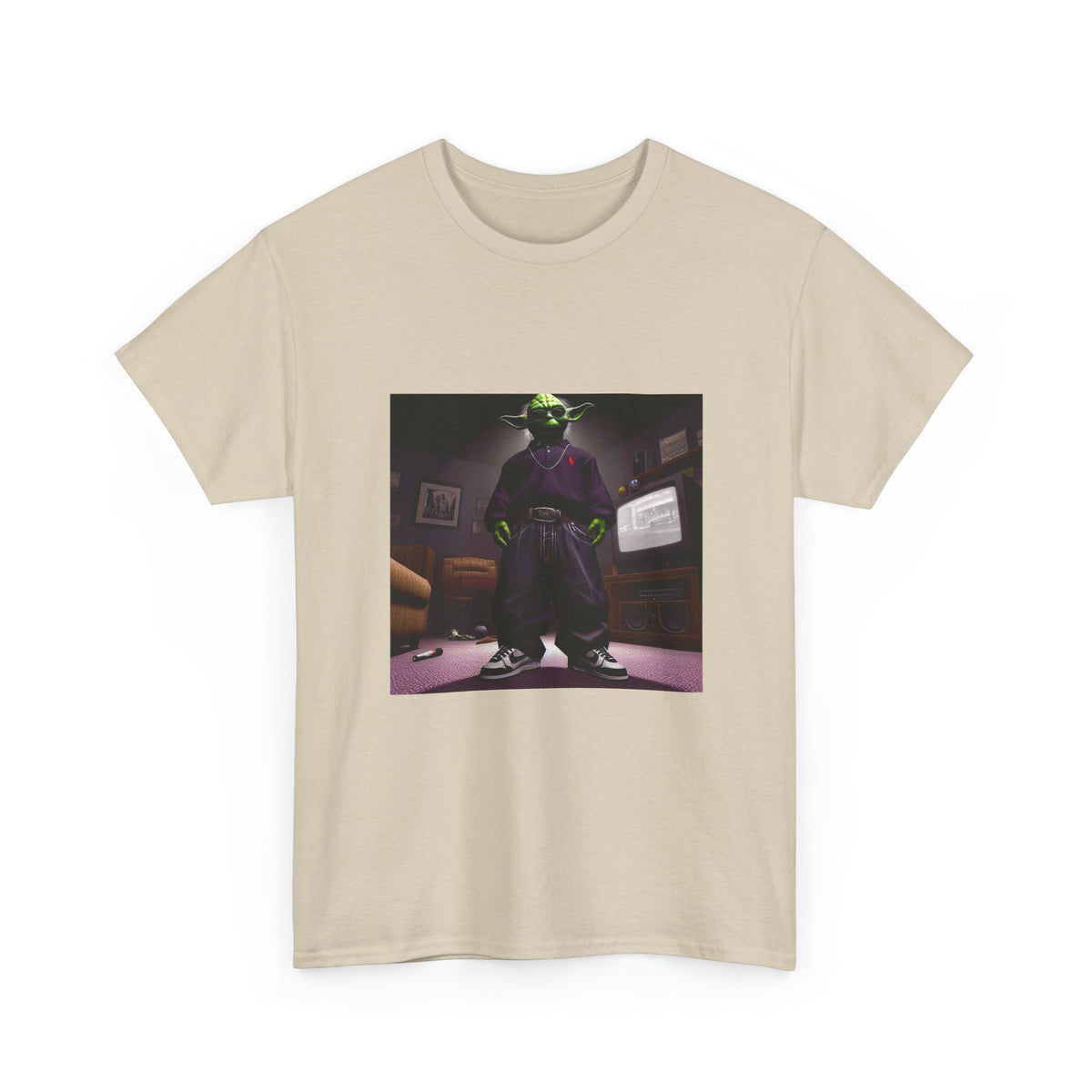Yoda In Y2K Drip Standing Confidently